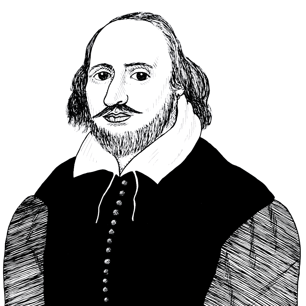 shakespeare clip art black and white