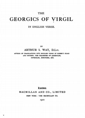 The Georgics  Online Library of Liberty