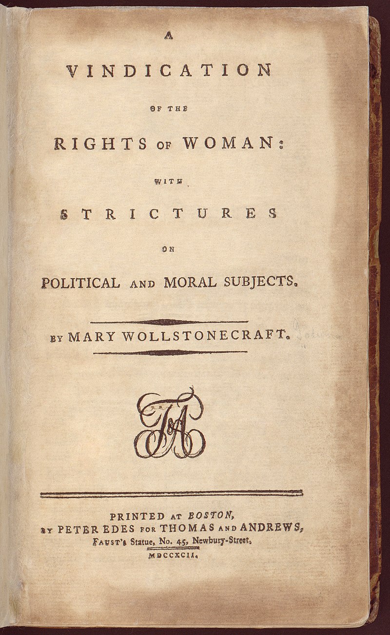 A Vindication of the Rights of Woman Online Library of Liberty
