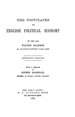 The Postulates of English Political Economy