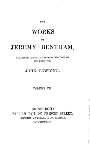 The Works of Jeremy Bentham,