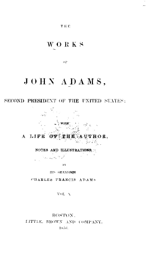 The Works of John Adams, vol. 10 (Letters 1811-1825, Indexes