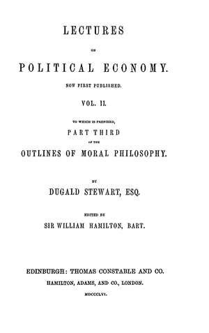 Lectures on Political Economy, vol. 2