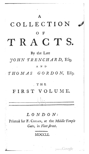 A Collection of Tracts, vol. I