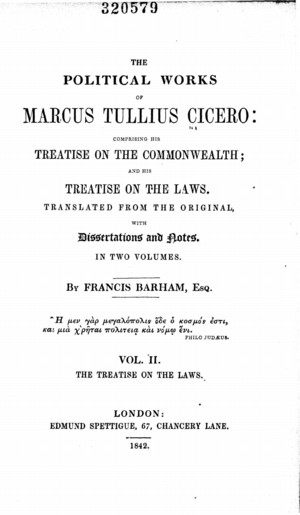 Treatise on the Laws  Online Library of Liberty
