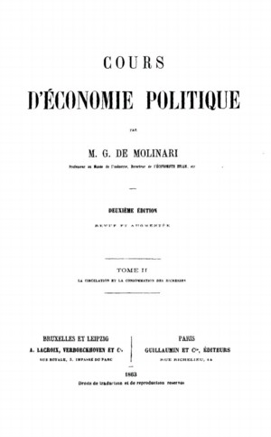 Cours d Economie Politique vol. 2 Online Library of Liberty