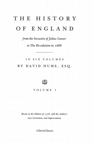 The History of England, vol. 1