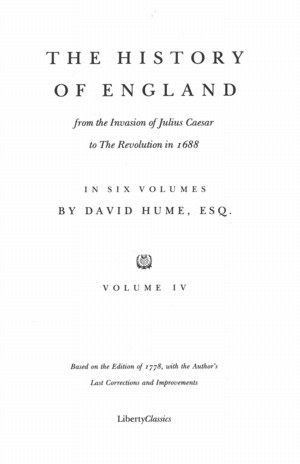 The History of England, vol. 4 | Online Library of Liberty