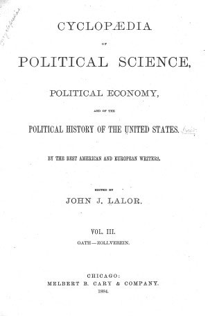 Cyclopaedia of Political Science, Political Economy vol. 3 Oath